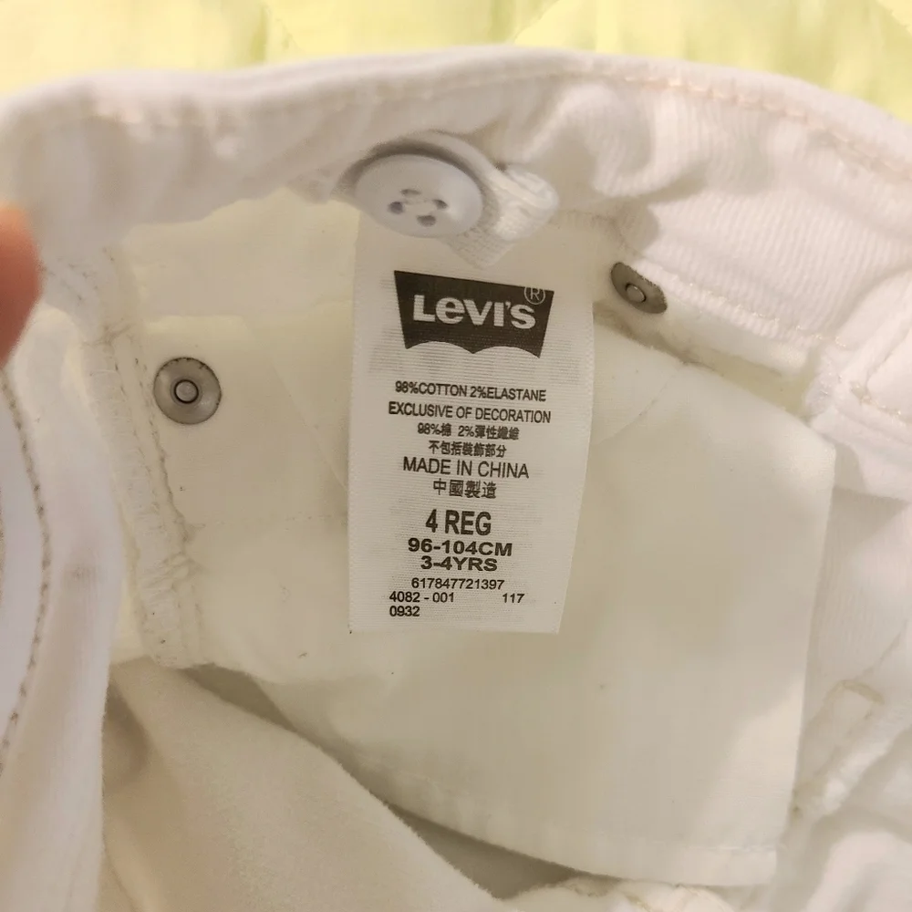 Levi's Bermuda Jeans Shorts w/ Sparkle Buttons